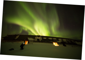 Segunda imagem fotogranfando auroras boreais