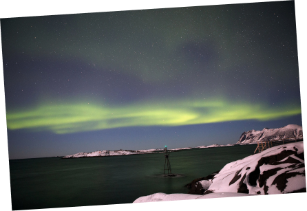 Quarta imagem fotogranfando auroras boreais