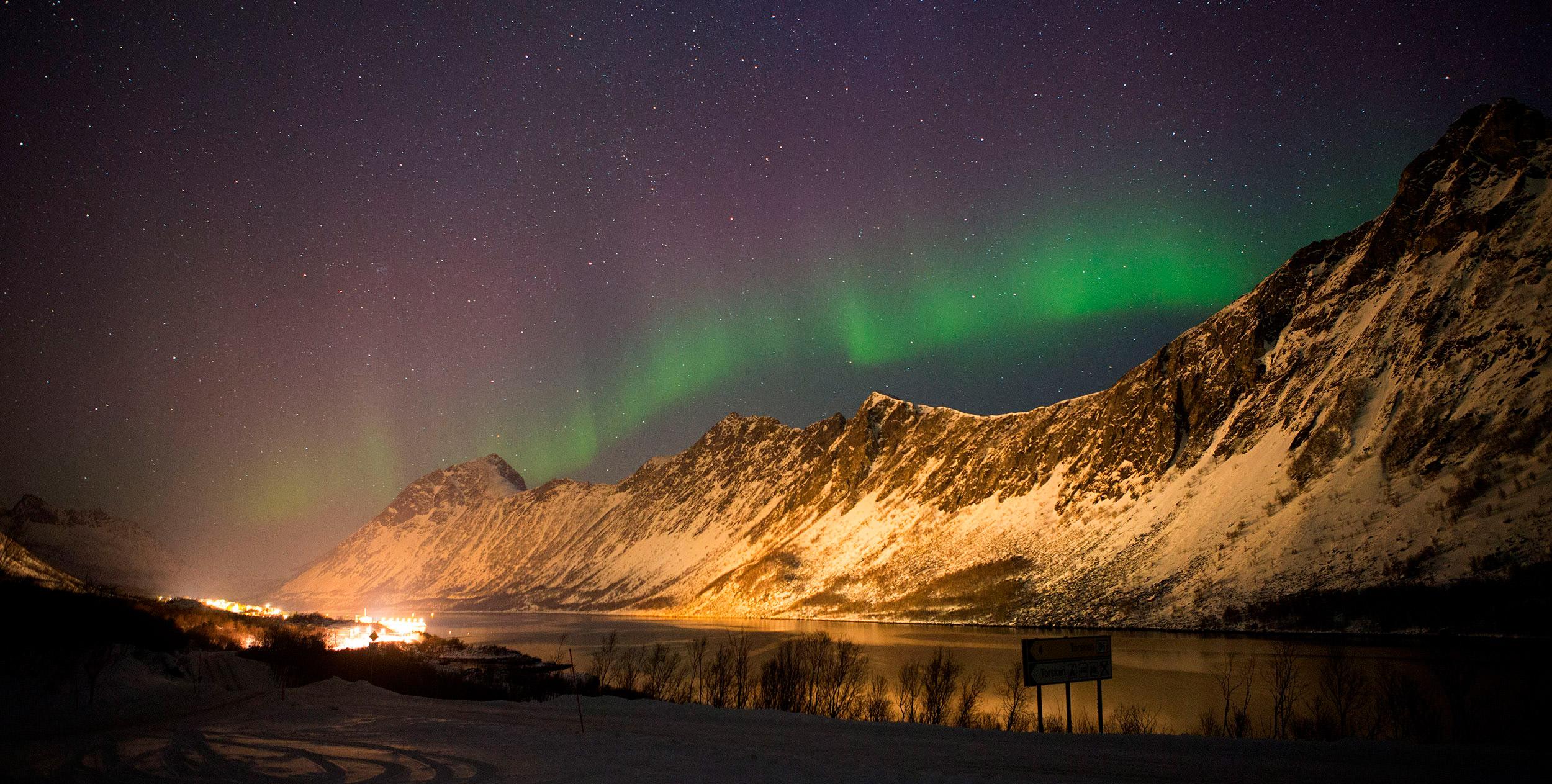Noite fria em Gryllefjord